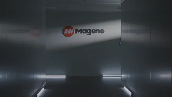 Magene About Us video thumbnail showing company facilities and brand story