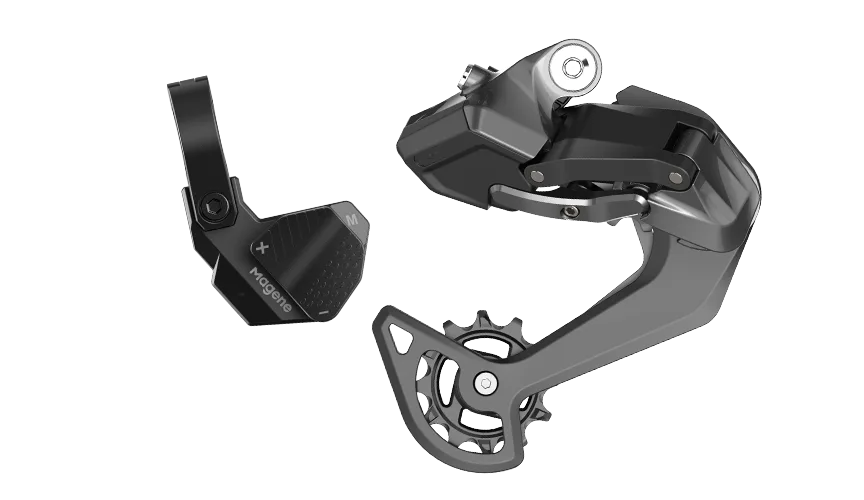 Magene direct-drive electronic shifting system product image with rear derailleur components